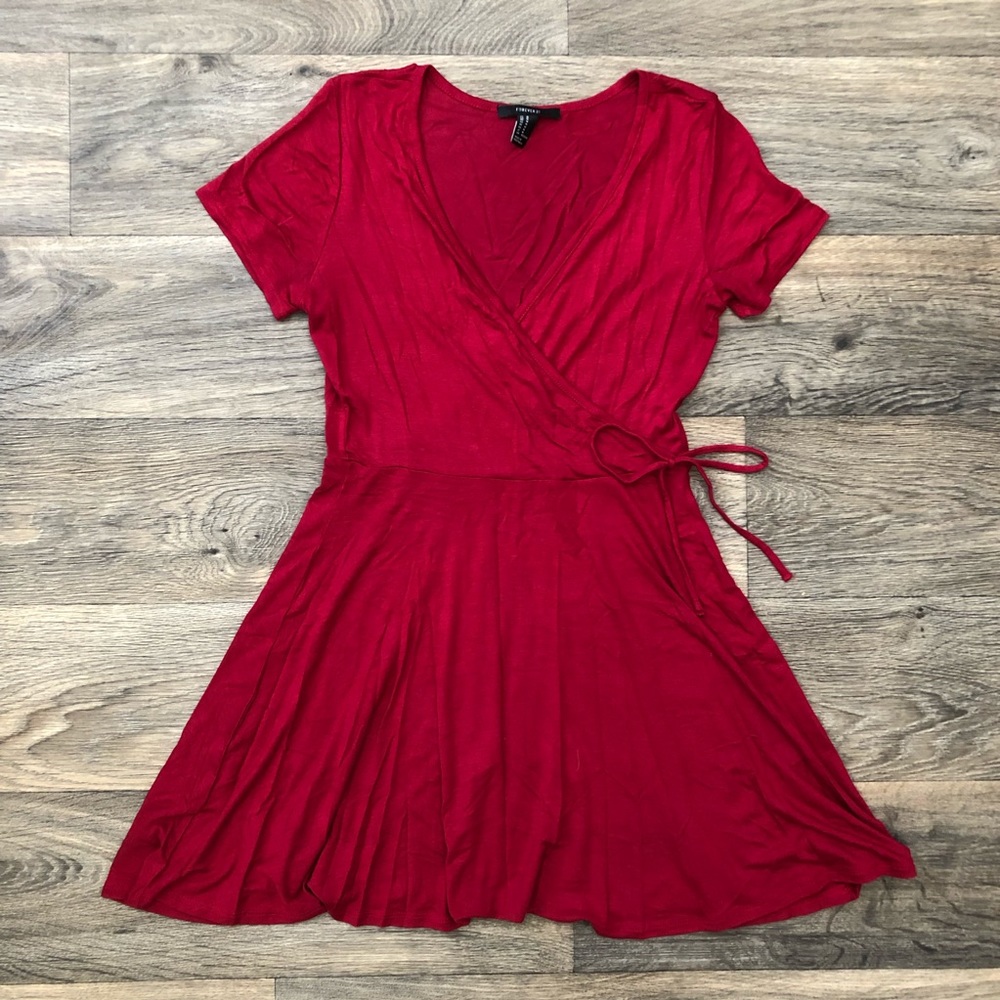 Forever 21 Red Flowey Top